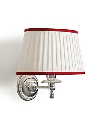 Бра Daisy 3 Velvet Devon&Devon, хром, кант вишнёвый DEDAISY3VL614CR