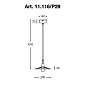 11.116/P29 CIVETTA Aldo Bernardi потолочный подвесной светильник