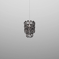 MINIGIOGALI SUSPENSION 25 CRYSTAL BLACK NICKEL GLOSSY CHROME G9 CE