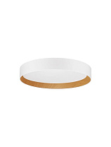 Triac Dimmable Sandy White Aluminium Wood & Acrylic LED 40 Watt 220-240 Volt 2312Lm 3000K IP20 D: 45 H: 8 cm