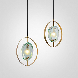 ISENDO-ONE01 Imperiumloft Isendo подвесной светильник с шаровым стеклянным плафоном и латунным креплением