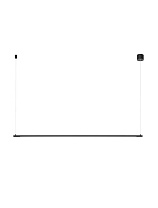Sandy Black Aluminium LED 20 Watt 220-240 Volt 677Lm 3000K IP20 L: 120 W: 7 H: 150 cm
