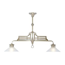 PP-366 Patinas lighting Snooker двойной подвес в стиле ар-деко с плафонами-зонтиками