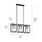 Kitner 3 light chandelier Polished Nickel люстра 52033PN Kichler — фото 1