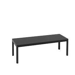 WORCOT120A01 Muuto Workshop журнальный стол прямоугольный черный линолеум