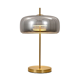 A2404LT-1SM Arte Lamp PADOVA настольная лампа с черным плафоном и золотистой подставкой