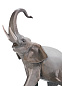 1001150 Lladro Elephants Walking фарфоровая композиция слонов, идущих по линии — фото 1
