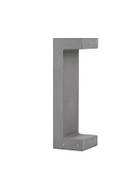 Gray Cement Glass Diffuser LED 8 Watt 380Lm 3000K 120-230V IP65 L: 16 W: 15 H: 50 cm