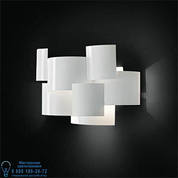 6978/A2 MM lampadari Cloud настенный светильник с асимметричными белыми панелями из металла и стекла