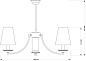 Люстра Kutek Classic N Lampshade N-ZW-2(P/A) — фото 1