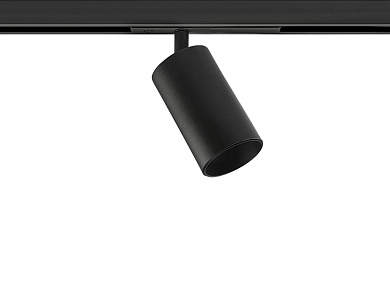 потолочный светильник с черным прожектором для магнитного трека 48V