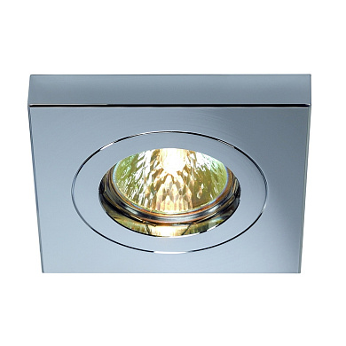 DOWNLIGHT CHROM SQUARE светильник встраиваемый для лампы MR16 50Вт макс., хром SLV 114992