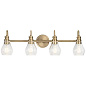 Greenbrier 4 Light Vanity Light Classic Bronze настенный светильник 45393CLZ Kichler — фото 2