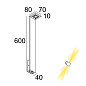 ELBO SYMMETRIC P 60 WW A алюм. серый Delta Light ландшафтный светильник — фото 1