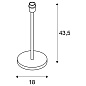 155780 SLV FENDA Table stand I E27 TL black настольный светильник — фото 20