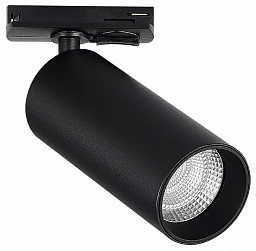ST384.436.10 ST-Luce ST384 трековый прожектор на штанге с чёрным корпусом и утопленным источником света однофазный