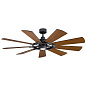 65" Gentry Fan Distressed Black люстра-вентилятор 300265DBK Kichler — фото 2