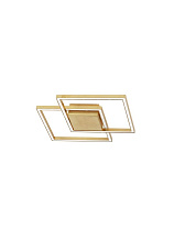 Gold Leaf Aluminium & Acrylic LED 25 Watt 220-240 Volt 1600Lm 3000K IP20 L: 46 W: 46 H: 6.5 cm
