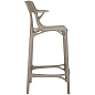 05888GR Kartell AI Барный стул AI Recycled 65 см, серый — фото 2