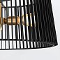 Подвесной светильник Kichler Linara, 3 лампы, 47 см, черный с натуральной латунью QN-LINARA-3P-BK — фото 14