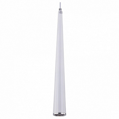 подвесной светильник конической формы серого цвета