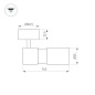 051793 Arlight Светильник SP-ARTEMIS-SURFACE-FLAP-R55-12W Warm3000 (BK, 8-80 deg, 230V) — фото 1