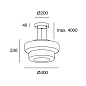 00-8448-05-12 Leds C4 Strata 2 Bodies ø400mm / ø300mm черный — фото 1