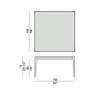Обеденный стол Ziggy Porada квадратный с мраморной столешницей ZIGGY-TABLE-150X150-L0N0AC-M0M0AB — фото 3