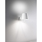 LD0688B3 Zafferano настенный светильник на батарейках POLDINA IP54, белый, лакированный, с регулировкой яркости — фото 1