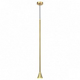 3884/1G Odeon Light Pipa подвесной светильник конусной формы золотого цвета