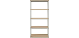 Neutra combination 80 x h158 cm - 5 shelves Bolia книжный шкаф