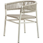 KIPDD44RCD Ethimo Kilt Стул, Varm White / Light Grey — фото 1