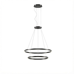 CS4M-00X9AZDU05 Leds C4 Circular подвесная люстра с двумя кольцами черного цвета