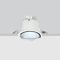Reflex wall-washer luminaire - Ø 153 mm - warm white - frame 31.2W 1897.2lm - 3000K - CRI 90 - DALI-2 - Colour: White / Aluminium