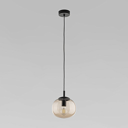 a068723 TK Lighting Vibe подвесной светильник с янтарным стеклянным шарообразным плафоном