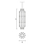 Подвесной светильник RAQAM M6 BASIC BATCH A MODULO 6X20 Masiero — фото 8