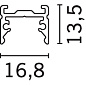 MXK8 Underscore15 iGuzzini Low surface linear profile for Ledstrip Top - L=1000 — фото 1