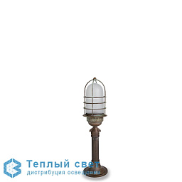 1859 Moretti Luce Torcia садовый светильник на стойке с цилиндрическим плафоном под защитной решёткой