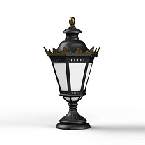 Citadelle N° 4; Opal PMMA E27 with crown - 105W; Dark black