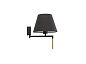 64400-12 RON DARK GREY WALL LAMP BLACK LAMPSHADE настенный светильник Faro barcelona