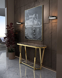 8942.20 Castro lighting Euphoria настенный светильник с вытянутым металлическим корпусом и светодиодной подсветкой
