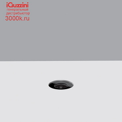 ES19 Light Up iGuzzini Floor-recessed Orbit luminaire D=45mm - Flush-mounted all glass cover - Warm White LED - Blade optic