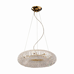 Kolarz CARLA 0256.35.3.KpT подвесной светильник золото 24 карата ø55cm высота 15cm мин. высота 30cm макс. высота 190cm 5 ламп g9