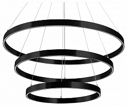 748227 Lightstar Saturno подвесной светильник кольцевой формы черного цвета