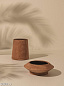 Bulbi Низкая садовая ваза из цемента ручной работы Ethimo