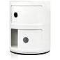 0496603 Kartell Componibili Классический комод с 2 отделениями, белый — фото 1