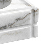 110832 Ashtray Nestor honed white marble пепельница Eichholtz