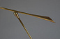 Equilibrium-VIII Contemporary Brass Floor Lamp торшер Jonathan Amar Studio Equilibrium-VIII