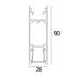 FTL35 F HE DOWN-UP - PROFILE B черный Delta Light линейный светильник