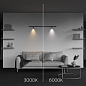 C102CL-3W3-6K-B Maytoni Focus LED Светильник 3W 190лм Черный — фото 4